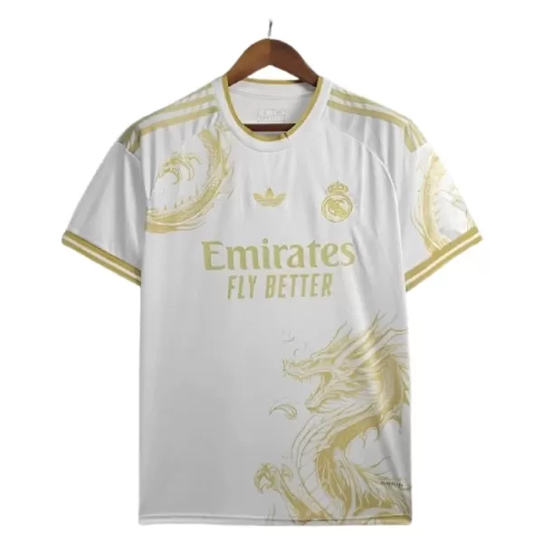 Levné Mužský Fotbalový Dres Real Madrid Dragon 2024-25 Bílá - Speciální Levné Mužský Fotbalový Dres Real Madrid Dragon 2024-25 Bílá - Speciální