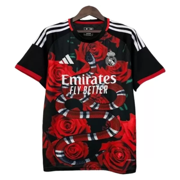 Levné Mužský Fotbalový Dres Real Madrid x Rose 2024-25 Červená - Speciální Levné Mužský Fotbalový Dres Real Madrid x Rose 2024-25 Červená - Speciální