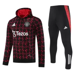 Levné Mužský Manchester United Hoodie Tréninkové teplákové soupravy 2024-25 Červená Levné Mužský Manchester United Hoodie Tréninkové teplákové soupravy 2024-25 Červená