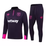 Levné Mužský West Ham United Tréninkové teplákové soupravy Čtvrt-Zip 2024-25