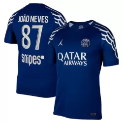 Levné Mužský Fotbalový Dres Paris Saint-Germain Joao Neves 87 Čtvrtý 2024-25