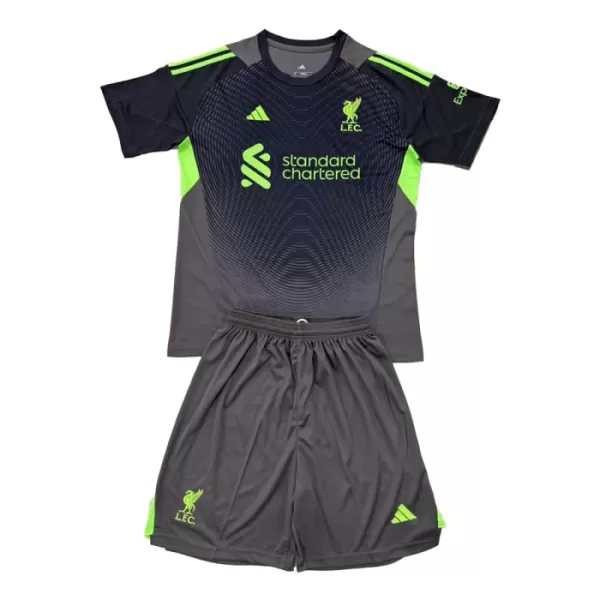 Levné Dětský Fotbalový Dres Liverpool Brankářské 2025-26 Černá Levné Dětský Fotbalový Dres Liverpool Brankářské 2025-26 Černá