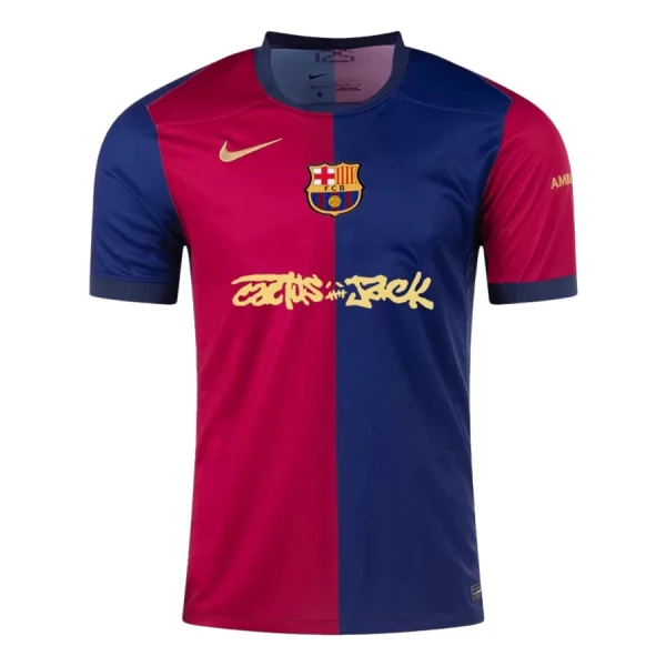 Levné Mužský Fotbalový Dres FC Barcelona x Travis Scott Domácí 2024-25
