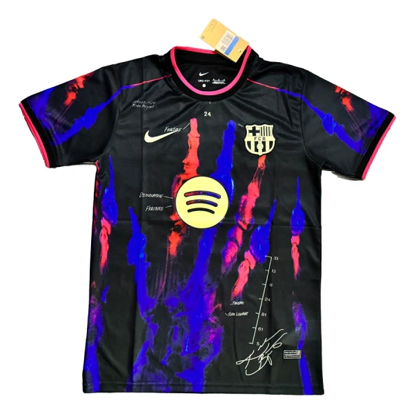 Levné Mužský Fotbalový Dres Barcelona 2025-26 Černá - Speciální
