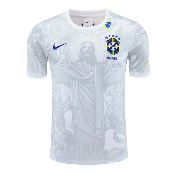 Levné Mužský Fotbalový Dres Brazílie 2024-25 Bílá - Speciální Levné Mužský Fotbalový Dres Brazílie 2024-25 Bílá - Speciální