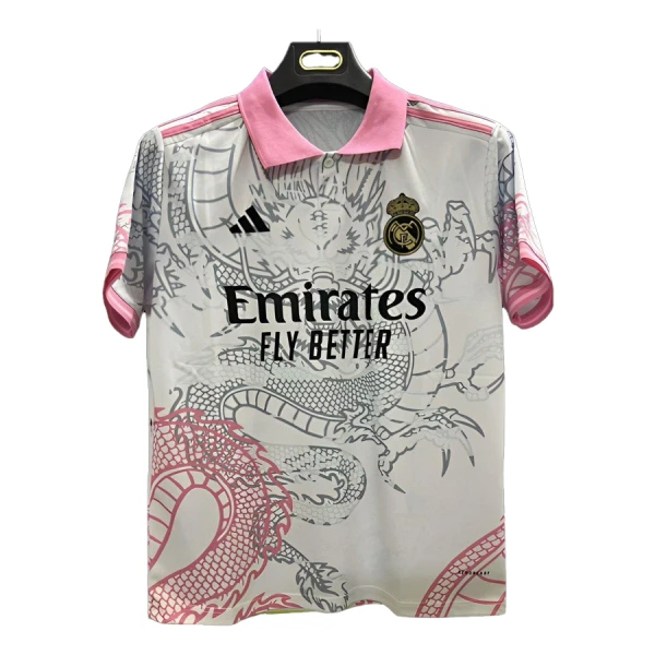 Levné Mužský Fotbalový Dres Real Madrid Dragon 2025-26 Bílá Levné Mužský Fotbalový Dres Real Madrid Dragon 2025-26 Bílá