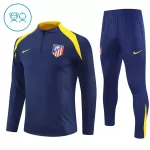 Levné Dětský Atlético Madrid Tréninkové teplákové soupravy Čtvrt-Zip 2025-26 Navy