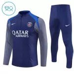 Levné Dětský Paris Saint-Germain Tréninkové teplákové soupravy Čtvrt-Zip 2025-26 Navy