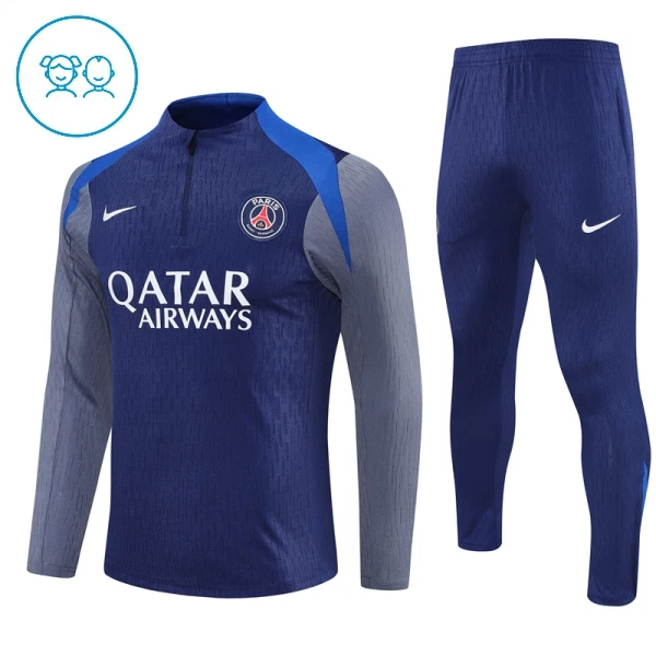 Levné Dětský Paris Saint-Germain Tréninkové teplákové soupravy Čtvrt-Zip 2025-26 Navy Levné Dětský Paris Saint-Germain Tréninkové teplákové soupravy Čtvrt-Zip 2025-26 Navy