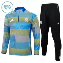 Levné Dětský Real Madrid Tréninkové teplákové soupravy Čtvrt-Zip 2025-26 Levné Dětský Real Madrid Tréninkové teplákové soupravy Čtvrt-Zip 2025-26