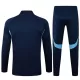 Levné Mužský Arsenal Tréninkové teplákové soupravy Čtvrt-Zip 2025-26 Navy