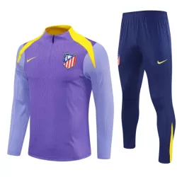Levné Mužský Atlético Madrid Tréninkové teplákové soupravy Čtvrt-Zip 2025-26 Levné Mužský Atlético Madrid Tréninkové teplákové soupravy Čtvrt-Zip 2025-26