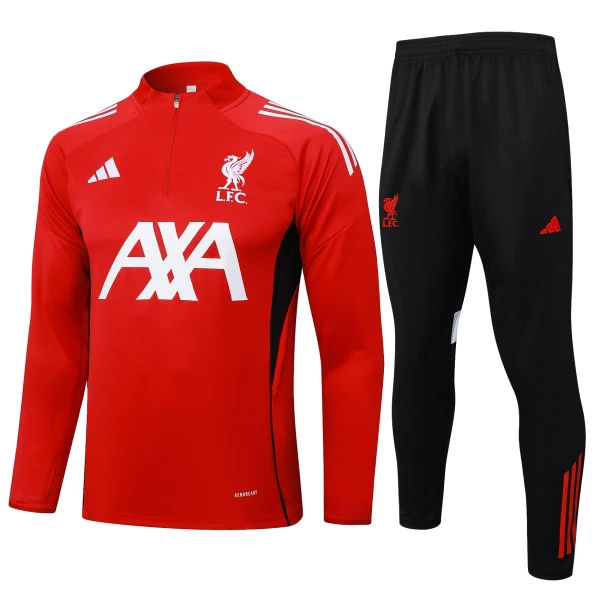Levné Mužský Liverpool Tréninkové teplákové soupravy Čtvrt-Zip 2024-25 Červená Levné Mužský Liverpool Tréninkové teplákové soupravy Čtvrt-Zip 2024-25 Červená