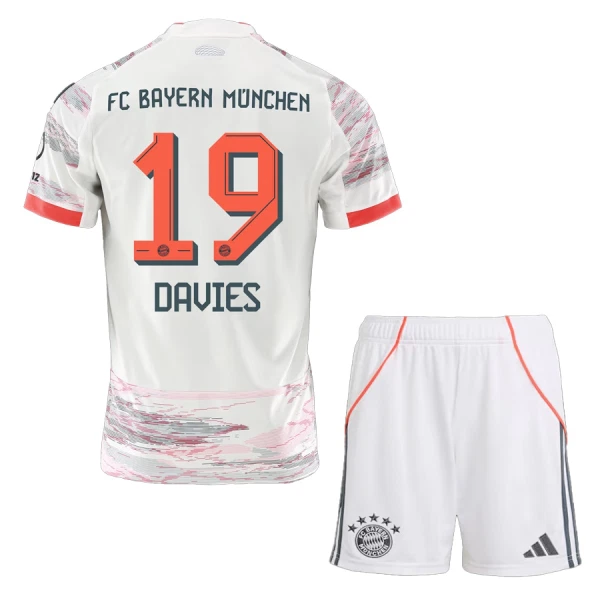 Levné Dětský Fotbalový Dres FC Bayern Mnichov Alphonso Davies 19 Venkovní 2025-26 Levné Dětský Fotbalový Dres FC Bayern Mnichov Alphonso Davies 19 Venkovní 2025-26