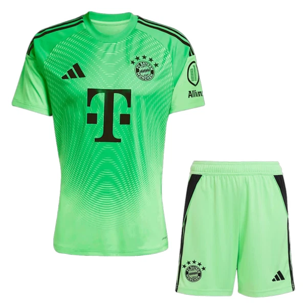 Levné Dětský Fotbalový Dres FC Bayern Mnichov Brankářské 2025-26 Zelená