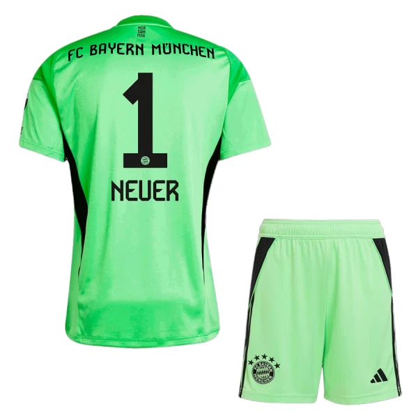 Levné Dětský Fotbalový Dres FC Bayern Mnichov Neuer 1 Brankářské 2025-26 Zelená Levné Dětský Fotbalový Dres FC Bayern Mnichov Neuer 1 Brankářské 2025-26 Zelená