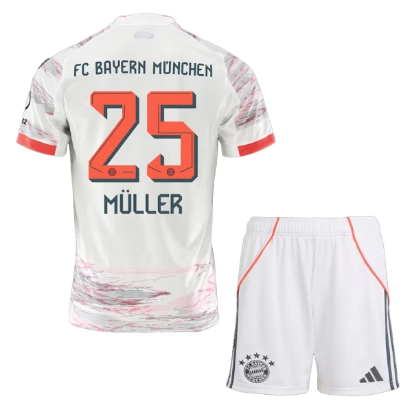 Levné Dětský Fotbalový Dres FC Bayern Mnichov Thomas Muller 25 Venkovní 2025-26 Levné Dětský Fotbalový Dres FC Bayern Mnichov Thomas Muller 25 Venkovní 2025-26