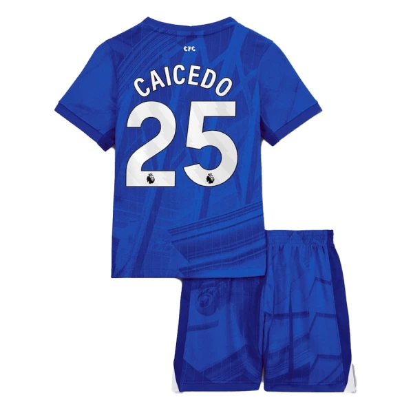 Levné Dětský Fotbalový Dres Chelsea Caicedo 25 Domácí 2025-26 Levné Dětský Fotbalový Dres Chelsea Caicedo 25 Domácí 2025-26