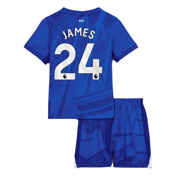 Levné Dětský Fotbalový Dres Chelsea James 24 Domácí 2025-26 Levné Dětský Fotbalový Dres Chelsea James 24 Domácí 2025-26