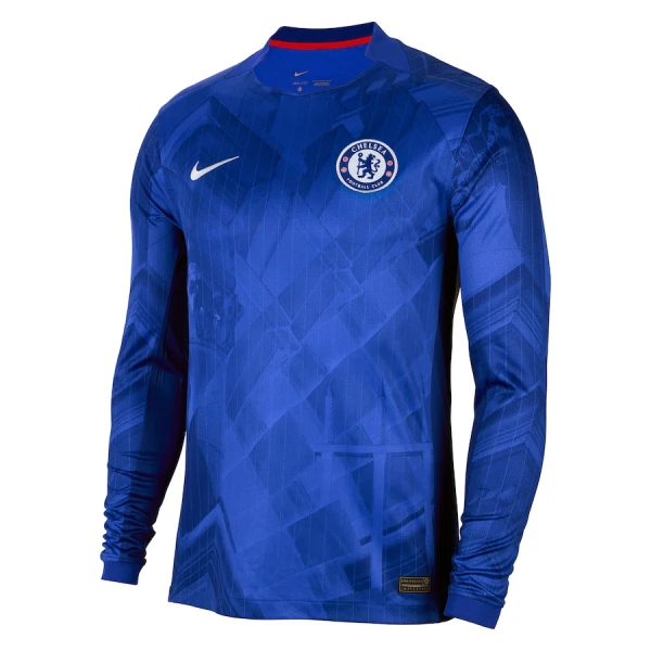 Levné Mužský Fotbalový Dres Chelsea Domácí 2025-26 Dlouhý Rukáv