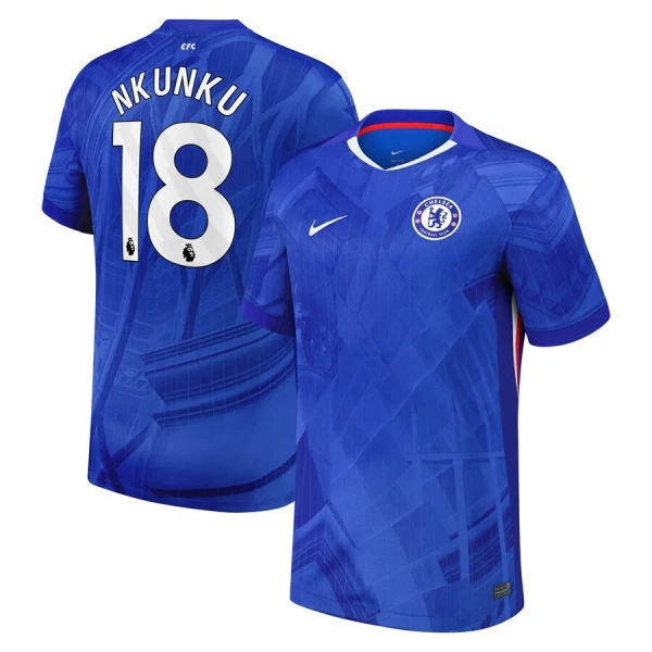 Levné Mužský Fotbalový Dres Chelsea Nkunku 18 Domácí 2025-26