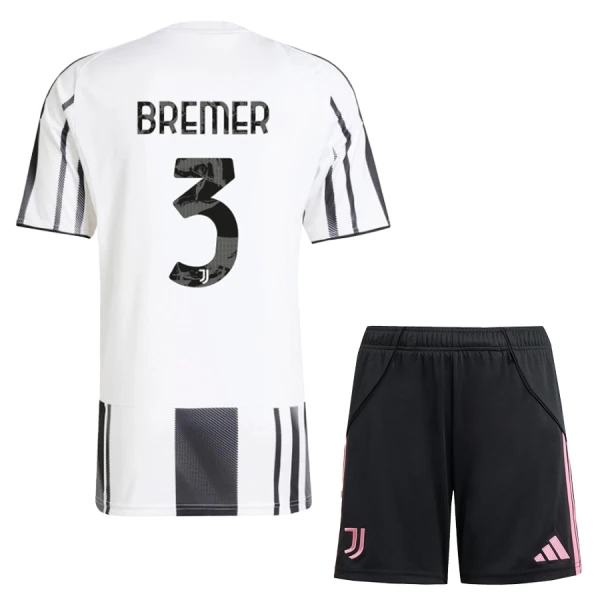 Levné Dětský Fotbalový Dres Juventus Bremer 3 Domácí 2025-26 Levné Dětský Fotbalový Dres Juventus Bremer 3 Domácí 2025-26