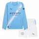 Levné Dětský Fotbalový Dres Manchester City Domácí 2025-26 Dlouhý Rukáv Levné Dětský Fotbalový Dres Manchester City Domácí 2025-26 Dlouhý Rukáv
