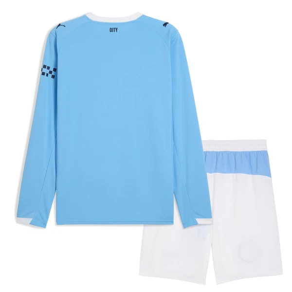 Levné Dětský Fotbalový Dres Manchester City Domácí 2025-26 Dlouhý Rukáv