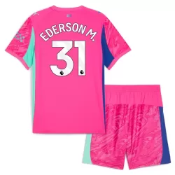 Levné Dětský Fotbalový Dres Manchester City Ederson M. 31 Brankářské 2025-26 Růžová Levné Dětský Fotbalový Dres Manchester City Ederson M. 31 Brankářské 2025-26 Růžová