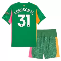 Levné Dětský Fotbalový Dres Manchester City Ederson M. 31 Brankářské 2025-26 Zelená Levné Dětský Fotbalový Dres Manchester City Ederson M. 31 Brankářské 2025-26 Zelená