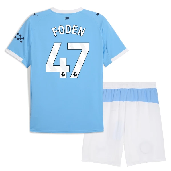Levné Dětský Fotbalový Dres Manchester City Foden 47 Domácí 2025-26 Levné Dětský Fotbalový Dres Manchester City Foden 47 Domácí 2025-26