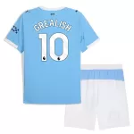Levné Dětský Fotbalový Dres Manchester City Grealish 10 Domácí 2025-26