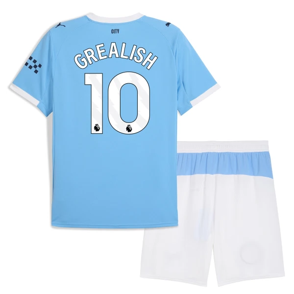 Levné Dětský Fotbalový Dres Manchester City Grealish 10 Domácí 2025-26 Levné Dětský Fotbalový Dres Manchester City Grealish 10 Domácí 2025-26