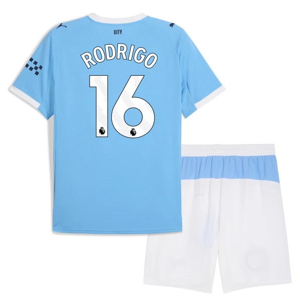 Levné Dětský Fotbalový Dres Manchester City Rodrigo 16 Domácí 2025-26 Levné Dětský Fotbalový Dres Manchester City Rodrigo 16 Domácí 2025-26