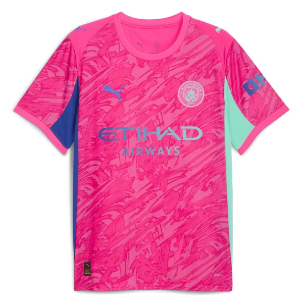 Levné Mužský Fotbalový Dres Manchester City Brankářské 2025-26 Růžová Levné Mužský Fotbalový Dres Manchester City Brankářské 2025-26 Růžová