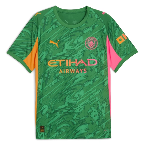 Levné Mužský Fotbalový Dres Manchester City Brankářské 2025-26 Zelená Levné Mužský Fotbalový Dres Manchester City Brankářské 2025-26 Zelená