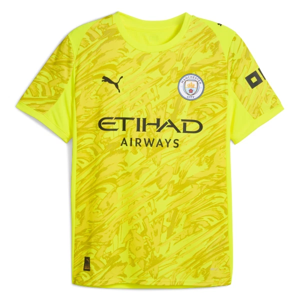 Levné Mužský Fotbalový Dres Manchester City Brankářské 2025-26 Žlutá Levné Mužský Fotbalový Dres Manchester City Brankářské 2025-26 Žlutá