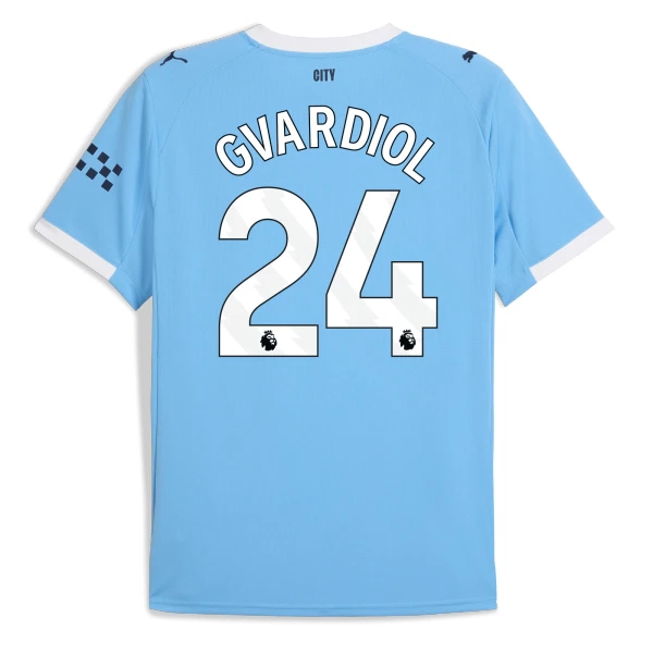 Levné Mužský Fotbalový Dres Manchester City Gvardiol 24 Domácí 2025-26 Levné Mužský Fotbalový Dres Manchester City Gvardiol 24 Domácí 2025-26