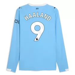 Levné Mužský Fotbalový Dres Manchester City Haaland 9 Domácí 2025-26 Dlouhý Rukáv Levné Mužský Fotbalový Dres Manchester City Haaland 9 Domácí 2025-26 Dlouhý Rukáv