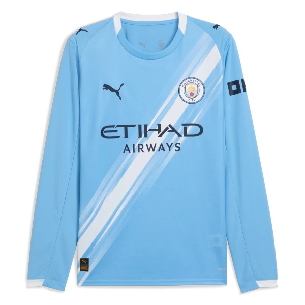 Levné Mužský Fotbalový Dres Manchester City Haaland 9 Domácí 2025-26 Dlouhý Rukáv