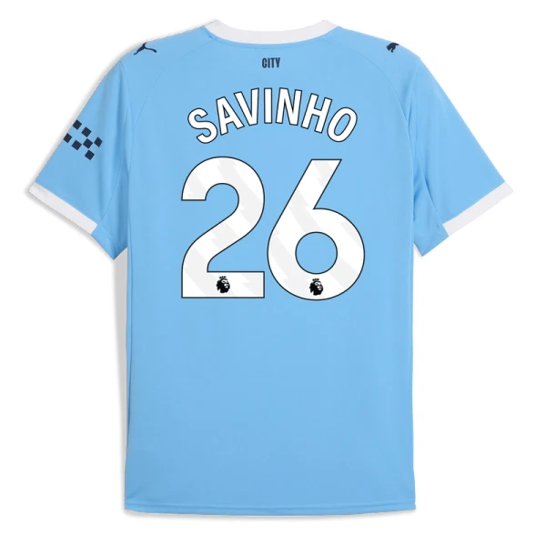 Levné Mužský Fotbalový Dres Manchester City Savinho 26 Domácí 2025-26 Levné Mužský Fotbalový Dres Manchester City Savinho 26 Domácí 2025-26
