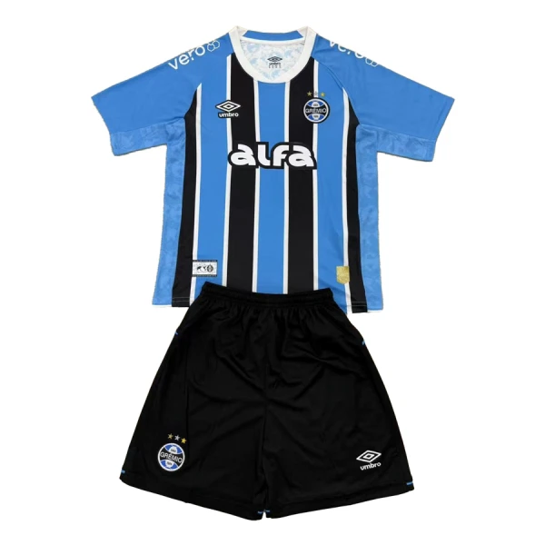 Levné Dětský Fotbalový Dres Gremio FBPA Domácí 2025-26 Levné Dětský Fotbalový Dres Gremio FBPA Domácí 2025-26