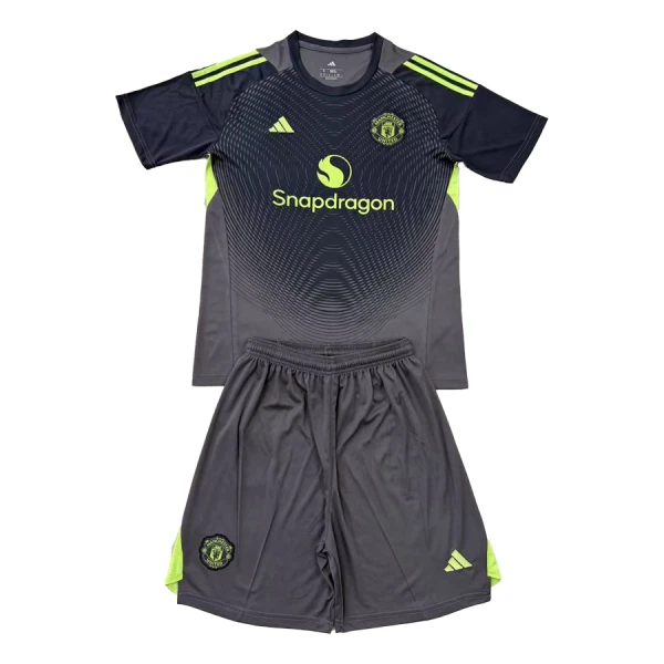 Levné Dětský Fotbalový Dres Manchester United Brankářské 2025-26 Černá Levné Dětský Fotbalový Dres Manchester United Brankářské 2025-26 Černá