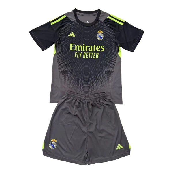 Levné Dětský Fotbalový Dres Real Madrid Brankářské 2025-26 Černá Levné Dětský Fotbalový Dres Real Madrid Brankářské 2025-26 Černá