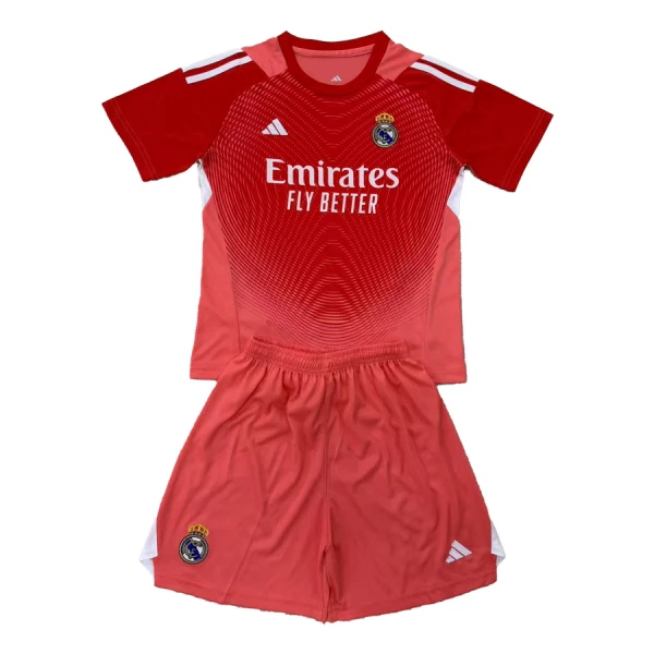 Levné Dětský Fotbalový Dres Real Madrid Brankářské 2025-26 Červená