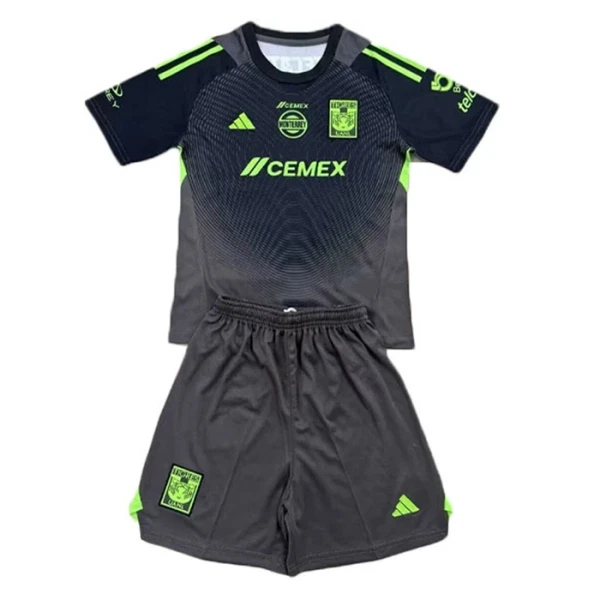 Levné Dětský Fotbalový Dres Tigres UANL Brankářské 2025-26 Černá Levné Dětský Fotbalový Dres Tigres UANL Brankářské 2025-26 Černá