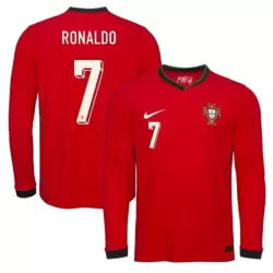 Levné Mužský Fotbalový Dres Portugalsko Ronaldo 7 Domácí 2025 Dlouhý Rukáv Levné Mužský Fotbalový Dres Portugalsko Ronaldo 7 Domácí 2025 Dlouhý Rukáv