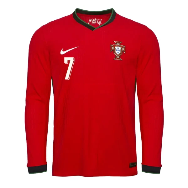 Levné Mužský Fotbalový Dres Portugalsko Ronaldo 7 Domácí 2025 Dlouhý Rukáv