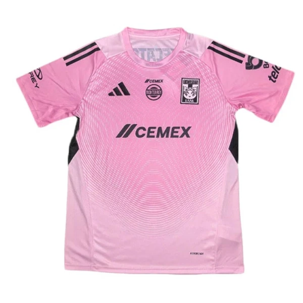 Levné Mužský Fotbalový Dres Tigres UANL Brankářské 2025-26 Růžová