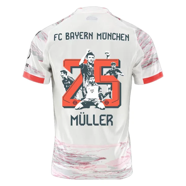 Levné Dětský Fotbalový Dres FC Bayern Mnichov Thomas Muller 25 Venkovní 2025-26 - Speciální